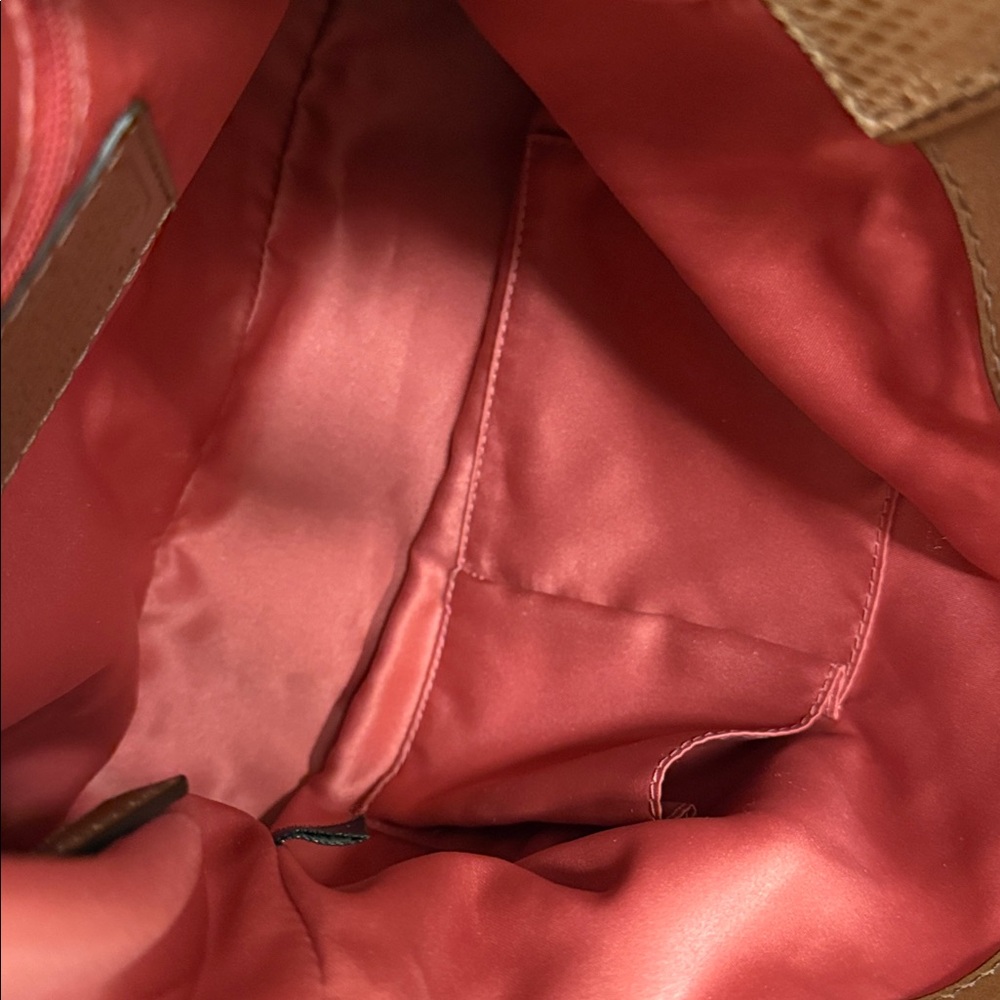 Coach Peyton Signature C Sateen Beige and Brown Hobo Shoulder Bag - Picture 15 of 16